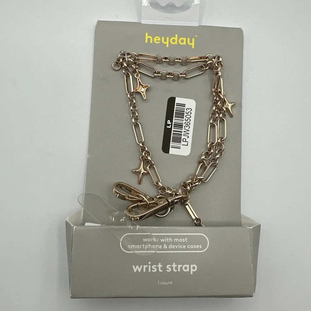 Heyday Wrist Strap For Smart Phone And Devices Gold And Pearl Color‎